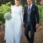 Modest High Neck A-Line Wedding Dresses with Long Sleeves