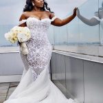 Modest A-Line Ruffles Wedding Dresses with Spaghetti Straps