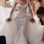 Off-The-Shoulder Lace A-Line Wedding Dress