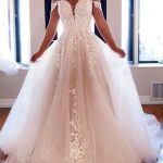 Criss Cross Pleated Taffeta Wedding Dress with Off Shoulder Sweetheart Neckline