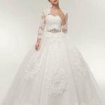 Lace Ball Gown Wedding Dresses with Off-The-Shoulder Style