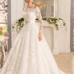Tulle Ruffles Wedding Dresses with Off-the-Shoulder Style