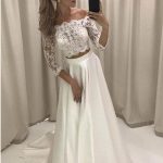 Boho Wedding Dresses with 3/4 Sleeve and Bateau Neckline gaining Popularity