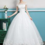 Ball Gowns Princess Wedding Dress with Lace Beaded Ivory Floor Length Bridal Dress
