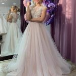 Romantic Lace A-Line Wedding Dresses with Short Sleeves