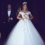 Sweetheart Wedding Dresses with Lace in Romantic White A-Line Off The Shoulder