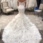 Off the Shoulder Party Dresses with Ruffled Mermaid Wedding Gowns
