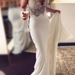 Sexy Spaghetti Straps Mermaid Wedding Dress with Lace Long Beach Style