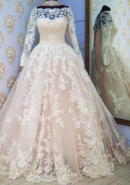 Light Champagne Lace Prom Dresses with Formal and Evening Appeal