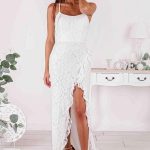 Long Mermaid Strapless Spaghetti Straps Wedding Dress with Slit Simple and Glamorous
