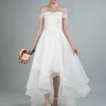 Wedding Dress A Line Off The Shoulder Sleeveless Lace Bridal Dresses With Train Exclusive Simple and Glamorous