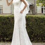 Mermaid Bridal Dresses with Lace Details Jewel Neckline and Sleeveless Style