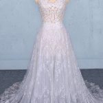 Sweetheart Lace Wedding Dress with Spaghetti Straps