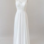 Lace A-line Boho Wedding Dress with Straps