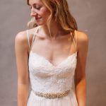 Open Back Tulle Wedding Dress A-Line Sweetheart Court Train with Lace Straps