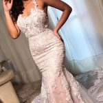 Sleeveless Mermaid Lace Wedding Dress Online Stunning