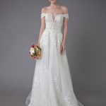 Wedding Dresses Off The Shoulder Lace Champagne Applique Beaded Maxi Beach Bridal Gowns Summer