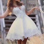 Super Cute Lace A-Line Wedding Dresses Sweep Train