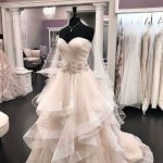 Champange Ruffled Ball Gown Princess Wedding Dress Sweetheart