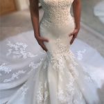 Mermaid Wedding Dress Online Modern Strapless Lace Bridal Gowns Sweetheart