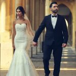 White Lace Modern Mermaid Bridal Gown Latest Sweep Train Lace Up Plus Size Wedding Dresses Sweetheart