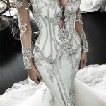 Appliques Mermaid Wedding Dresses with Off-the-Shoulder Long Sleeves Vintage Bridal Gowns