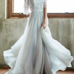 Boho A-Line Off-The-Shoulder Sleeveless Pleated Court Train Chiffon Bridal Gown