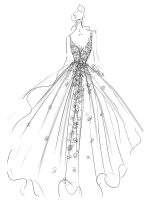 Enchanting A-Line V Neck Lace Applique Sleeveless Bridal Gown with Train - Image 4